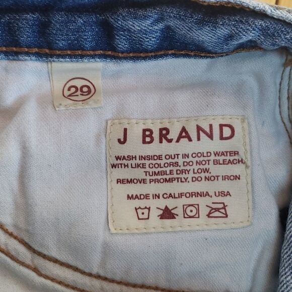 J BRAND DISTRESSED CUT-OFF JEAN SHORTS - Picture 5 of 8